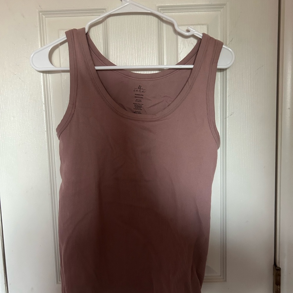 A New Day Purple Sleeveless Fitted Tank Top